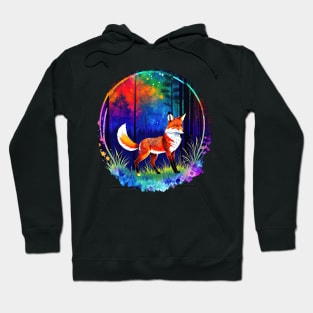 Neon Forest Fox 2 Hoodie